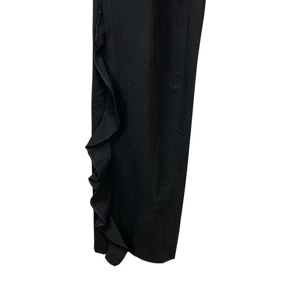 (US 4) IRO Black Fholan Ruffled Slim Pants Size US 4 FR 36 - Picture 4 of 8